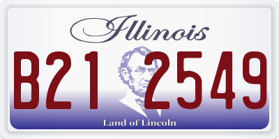 IL license plate B212549