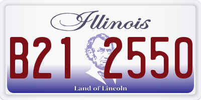 IL license plate B212550