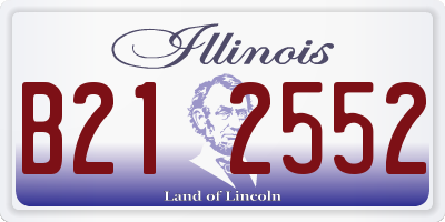IL license plate B212552