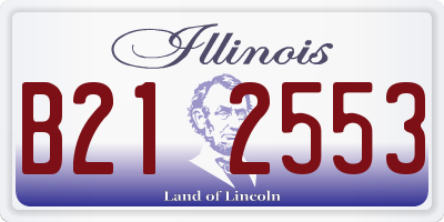 IL license plate B212553