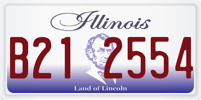 IL license plate B212554
