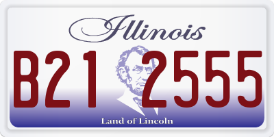 IL license plate B212555