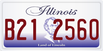 IL license plate B212560