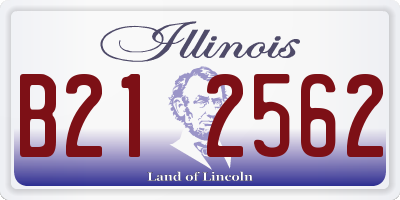 IL license plate B212562
