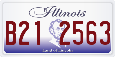 IL license plate B212563