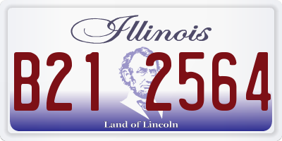 IL license plate B212564