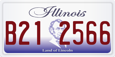 IL license plate B212566