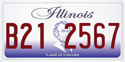 IL license plate B212567