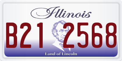 IL license plate B212568