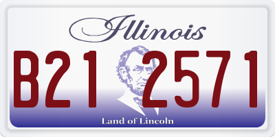 IL license plate B212571
