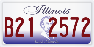 IL license plate B212572