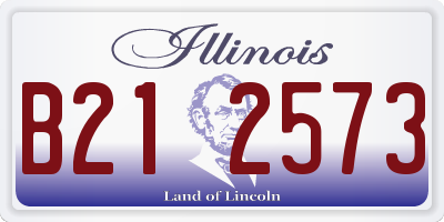 IL license plate B212573