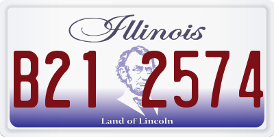 IL license plate B212574