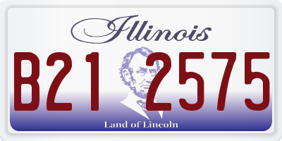 IL license plate B212575