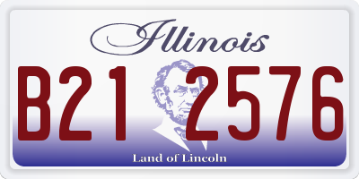 IL license plate B212576
