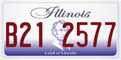 IL license plate B212577