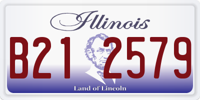 IL license plate B212579
