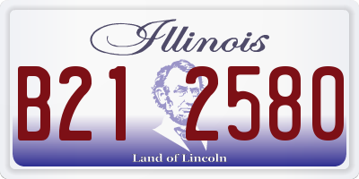 IL license plate B212580