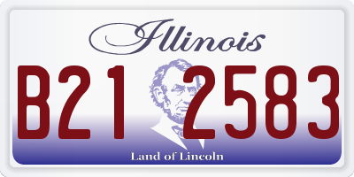 IL license plate B212583