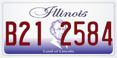 IL license plate B212584