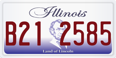 IL license plate B212585