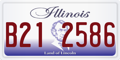 IL license plate B212586