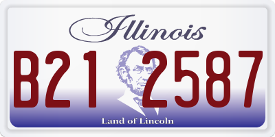 IL license plate B212587