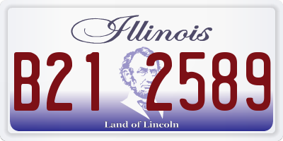 IL license plate B212589
