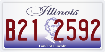 IL license plate B212592