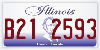 IL license plate B212593