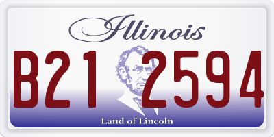 IL license plate B212594