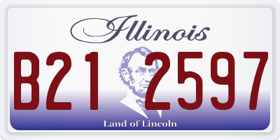 IL license plate B212597
