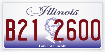 IL license plate B212600