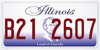 IL license plate B212607