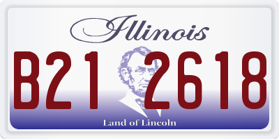 IL license plate B212618