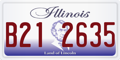 IL license plate B212635