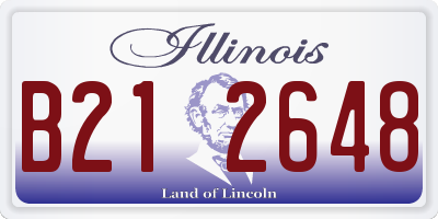IL license plate B212648