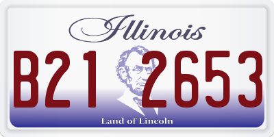 IL license plate B212653