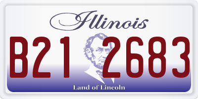 IL license plate B212683