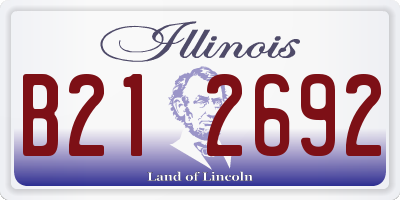 IL license plate B212692