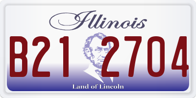 IL license plate B212704