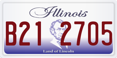 IL license plate B212705