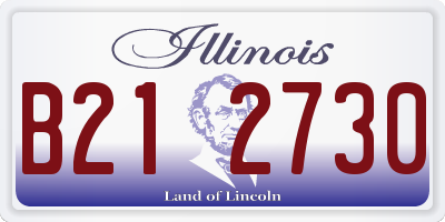 IL license plate B212730