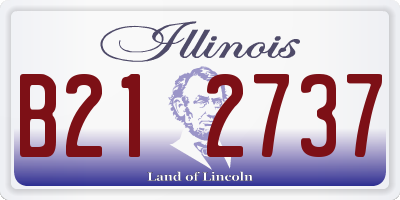 IL license plate B212737