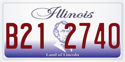 IL license plate B212740