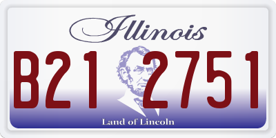 IL license plate B212751