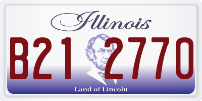 IL license plate B212770