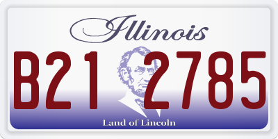 IL license plate B212785
