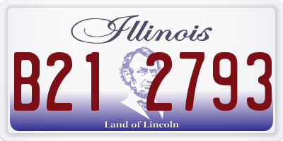 IL license plate B212793