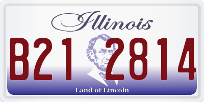 IL license plate B212814